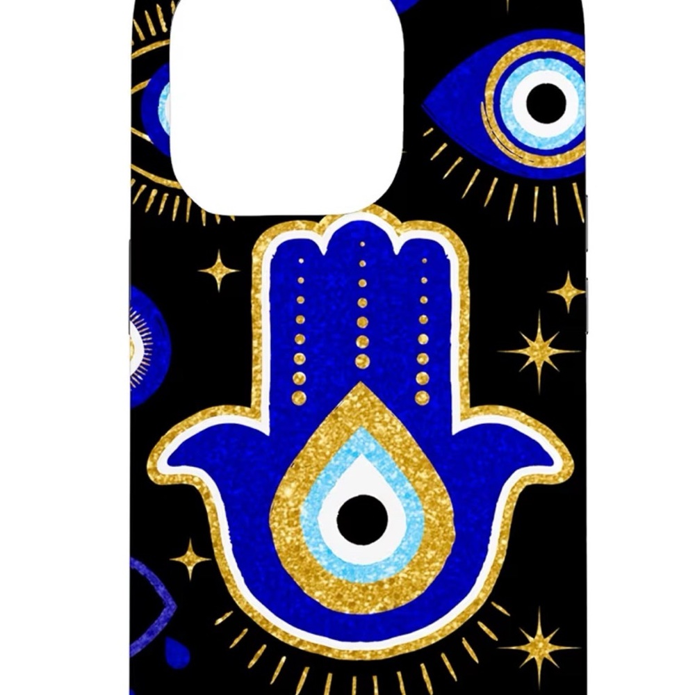 Black and Gold Hamsa Phone Case